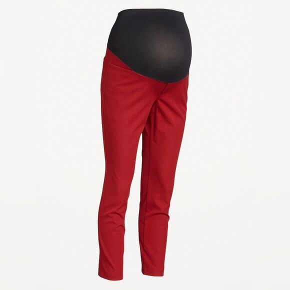New With Tags Size 14 Maternity Full-Panel Pixie Ankle Pants - Picture 2 of 7